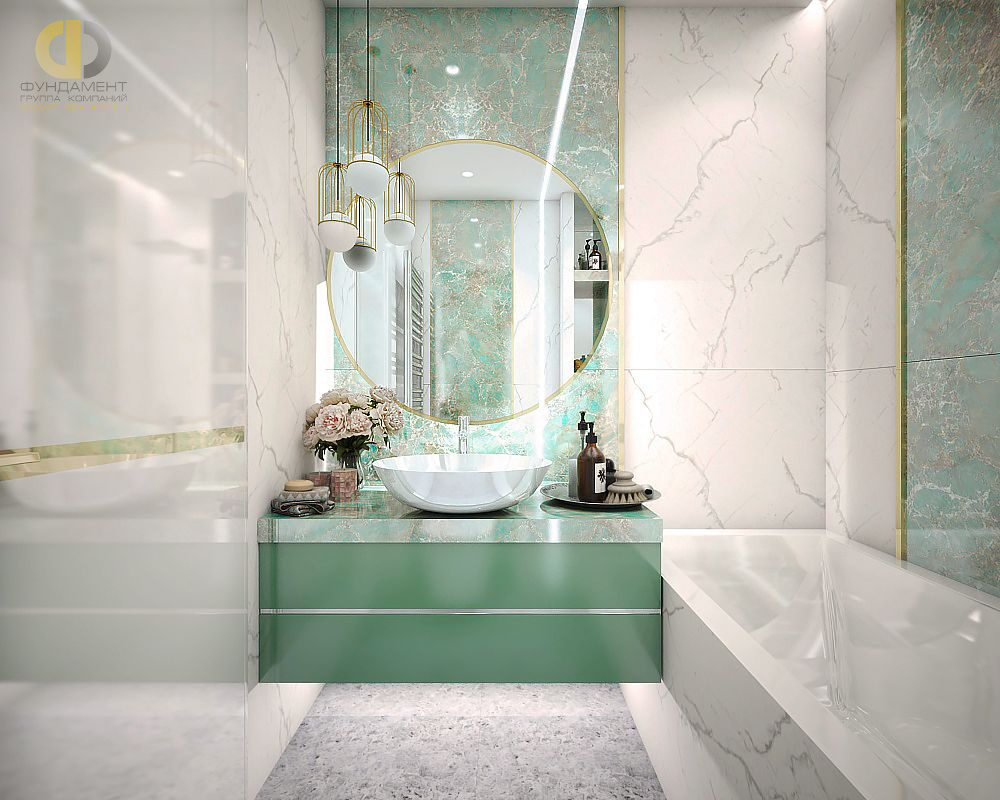 Дизайн интерьера ванной в двухкомнатной квартире 67 кв. м. в современном стиле5