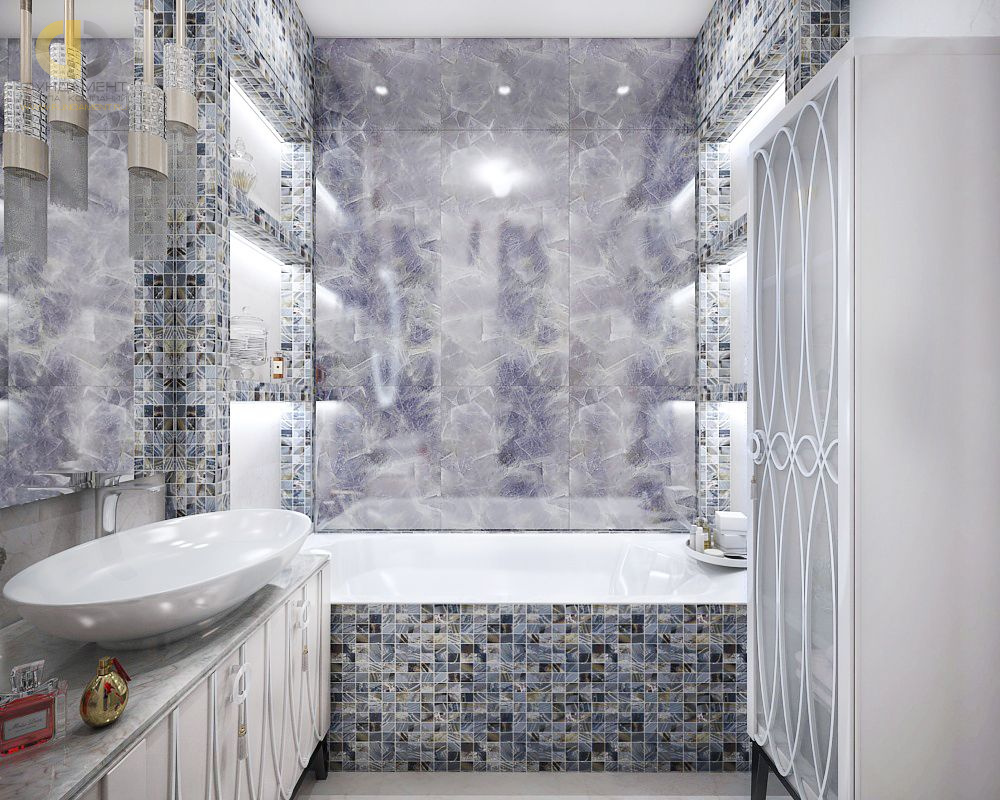 Дизайн интерьера ванной четырёхкомнатной квартире 142 кв. м в стиле неоклассика 23