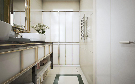 Дизайн интерьера санузла в шестикомнатной квартире 200 кв.м в стиле ар-деко27