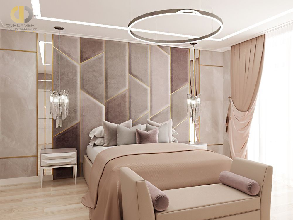 Дизайн интерьера спальни в доме 278 кв.м в стиле ар-деко31