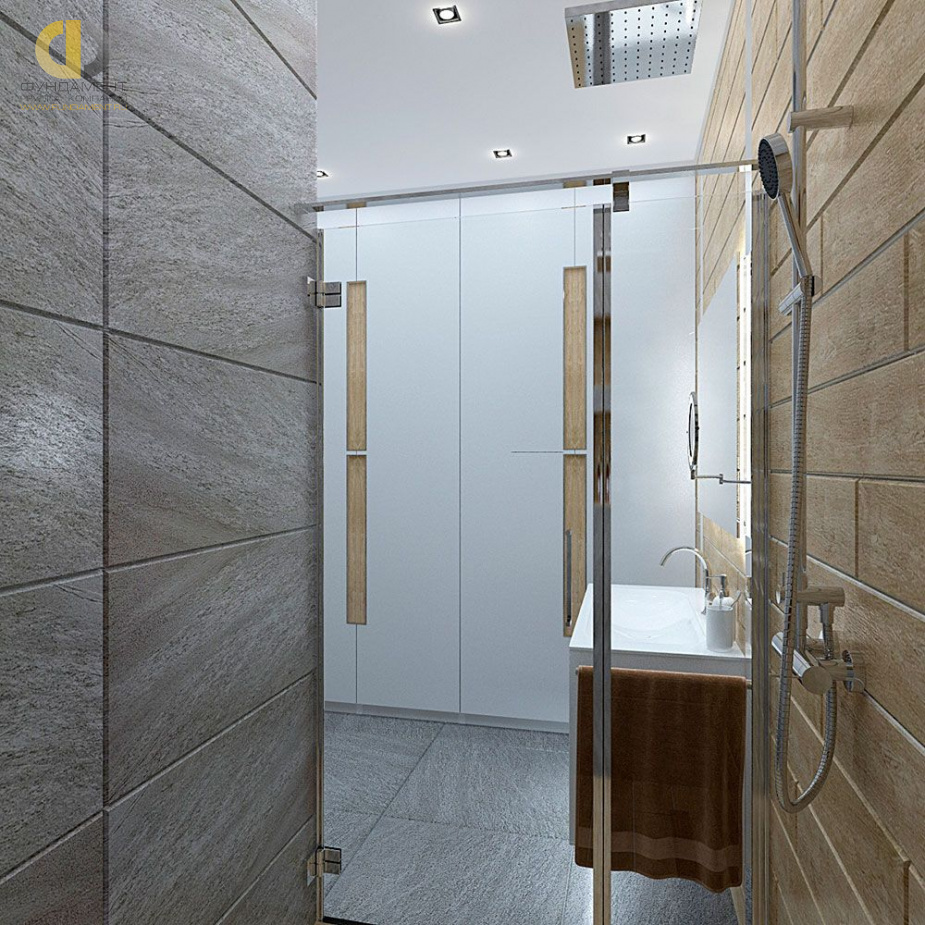 Дизайн интерьера ванной в трёхкомнатной квартире 123 кв.м в современном стиле5