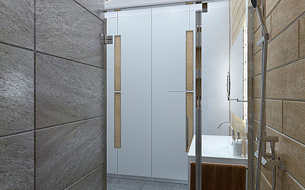 Дизайн интерьера ванной в трёхкомнатной квартире 123 кв.м в современном стиле5