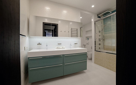 Ремонт ванной в четырёхкомнатной квартире 137 кв.м в современном стиле29