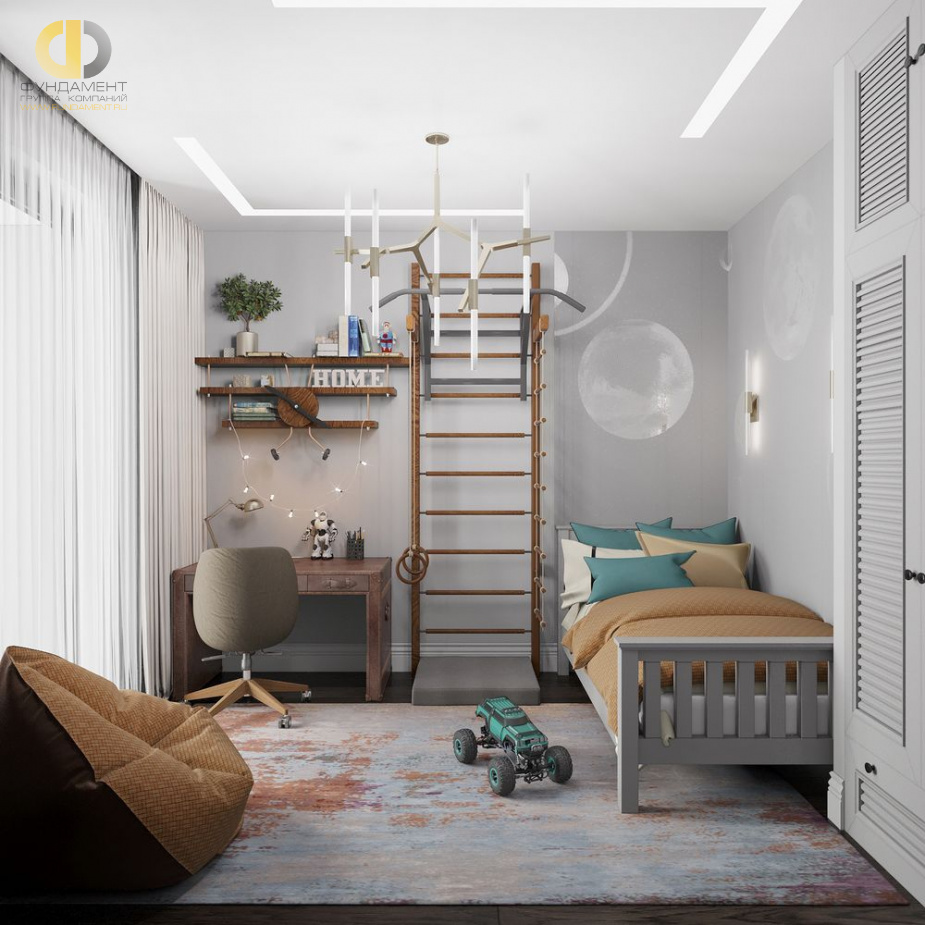 Дизайн интерьера детской в трёхкомнатной квартире 78 кв.м в стиле ар-деко24