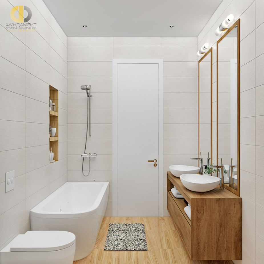 Дизайн интерьера ванной в семикомнатной квартире 153 кв.м в современном стиле19