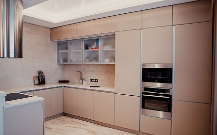 Ремонт кухни в трёхкомнатной квартире 95 кв.м в современном стиле16