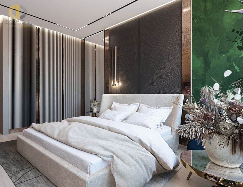 Спальня в стиле дизайна эклектика по адресу МО, г. Реутов, Юбилейный проспект, дом 47, 2021 года