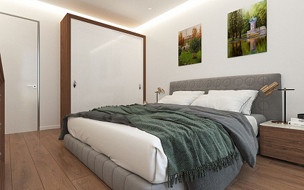 Дизайн интерьера спальни в трёхкомнатной квартире 125 кв.м в современном стиле22