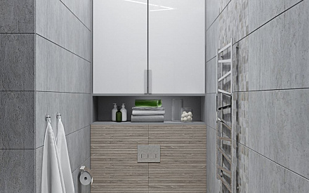 Дизайн интерьера ванной в трёхкомнатной квартире 101 кв.м в современном стиле3