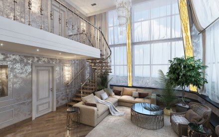 Авторский дизайн интерьера пятикомнатной квартиры в Москве