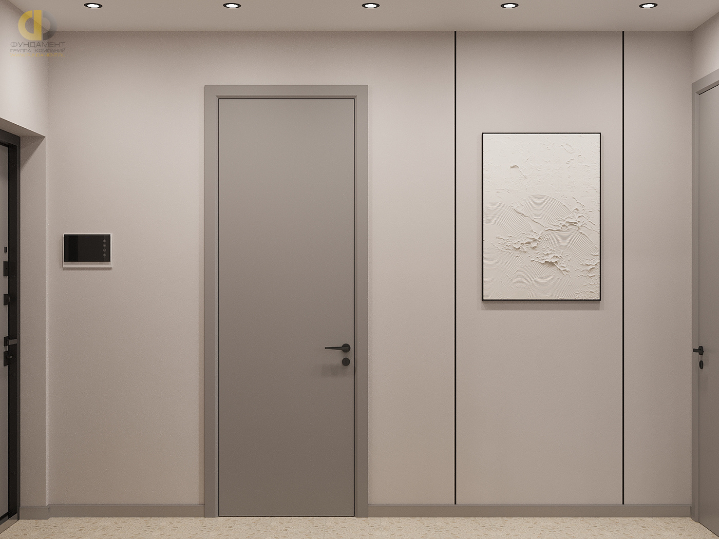 Дизайн коридора в стиле манимализском – фото 25