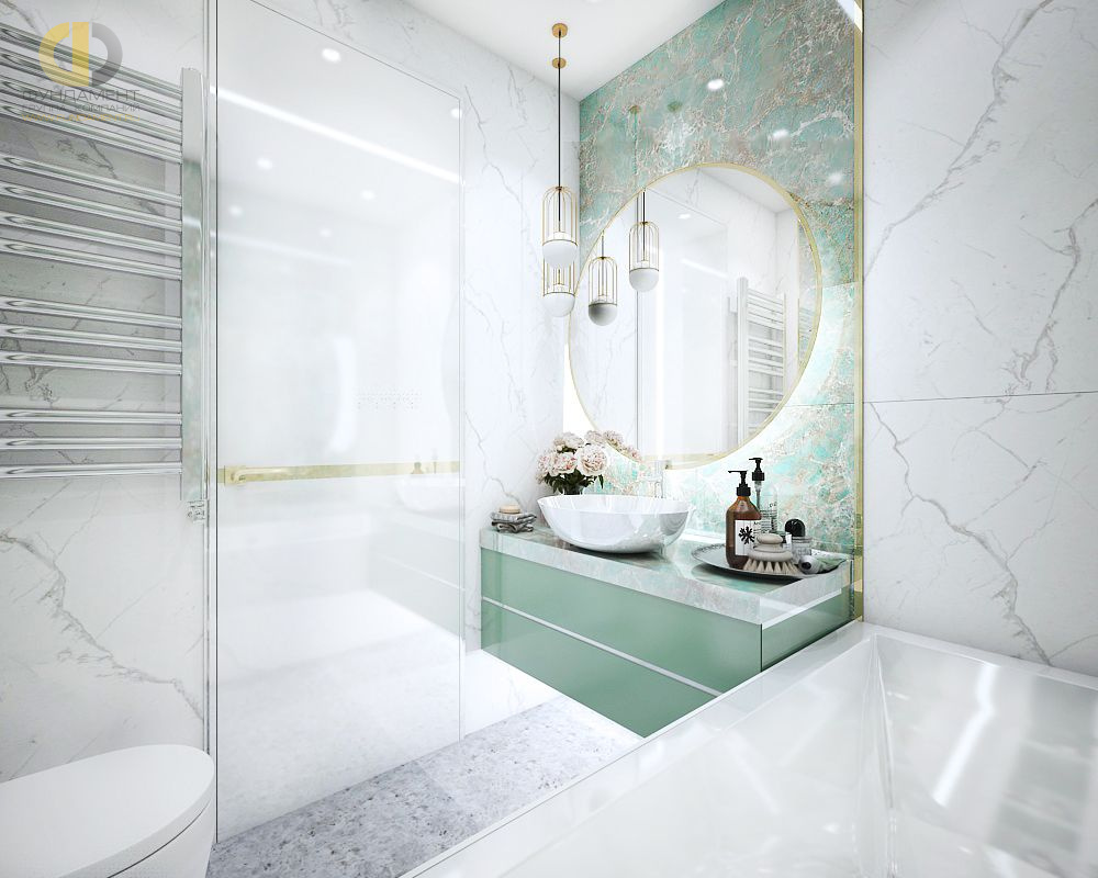 Дизайн интерьера ванной в двухкомнатной квартире 67 кв. м. в современном стиле2