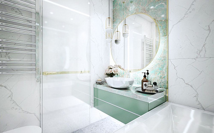 Дизайн интерьера ванной в двухкомнатной квартире 67 кв. м. в современном стиле2