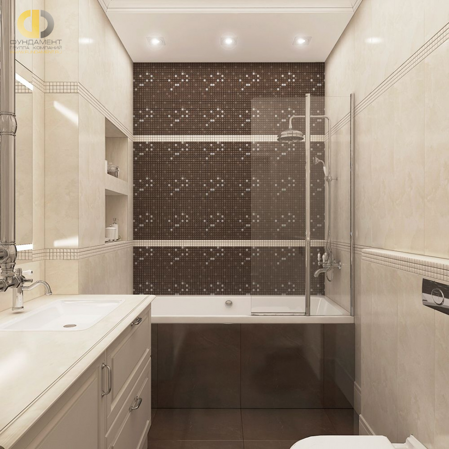 Дизайн интерьера ванной в трёхкомнатной квартире 107 кв.м в стиле неоклассика21
