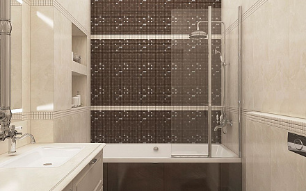 Дизайн интерьера ванной в трёхкомнатной квартире 107 кв.м в стиле неоклассика21