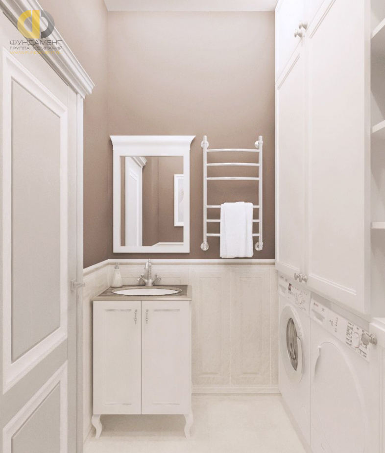 Дизайн интерьера ванной в доме 323 кв.м в классическом стиле25