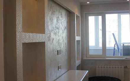 Ремонт трехкомнатной квартиры в стиле минимализм. Реальная фотография спальни