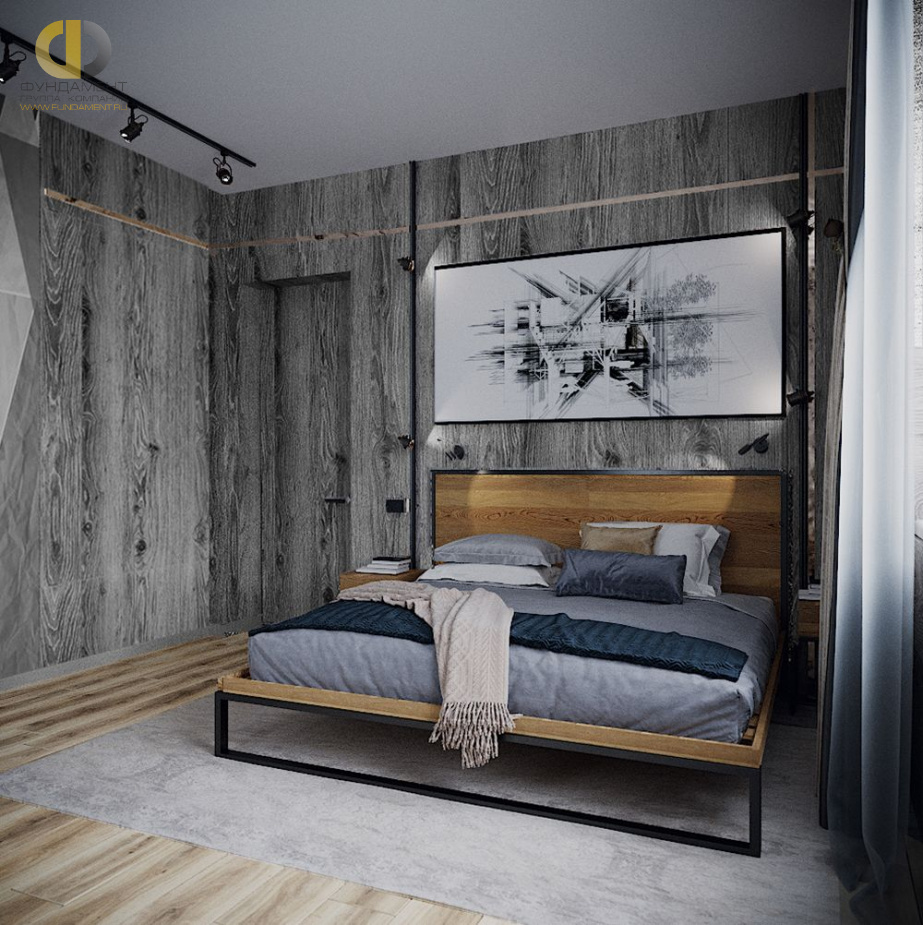 Дизайн интерьера спальни в 3-комнатной квартире 83 кв. м в современном стиле 11
