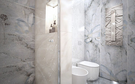 Дизайн интерьера ванной в четырёхкомнатной квартире 121 кв.м в стиле неоклассика с элементами ар-деко23