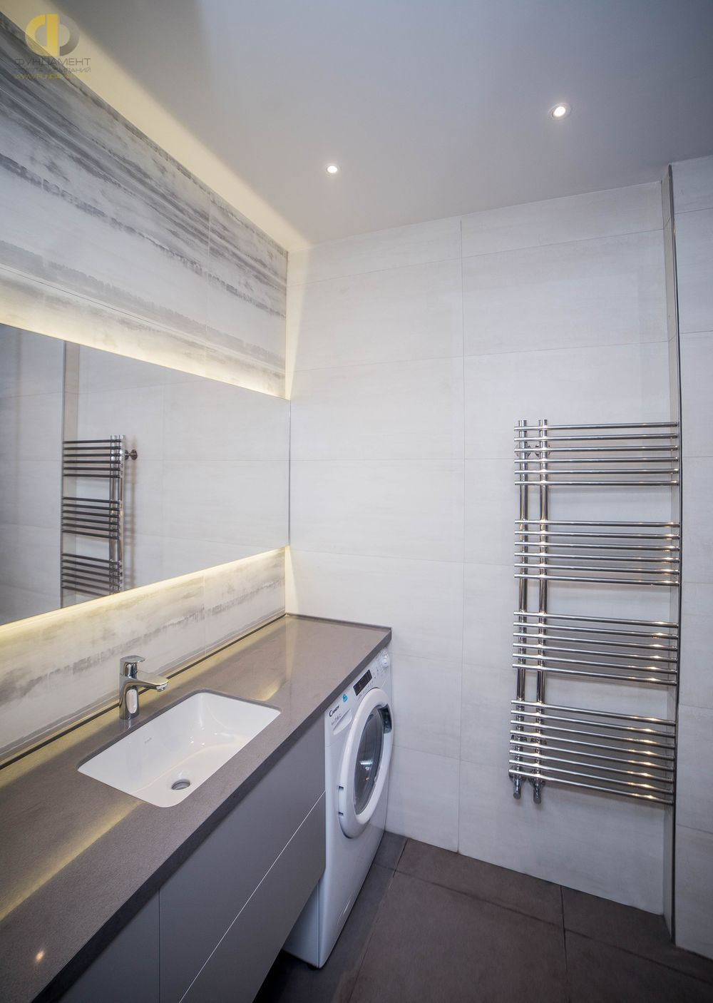 Фото ремонта ванной в двухкомнатной квартире 48 кв.м в современном стиле – фото 135