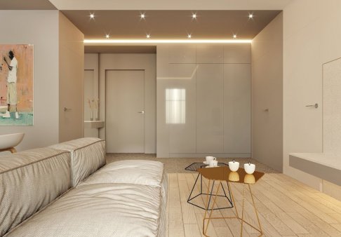 Дизайн-проекты для двухкомнатных квартир площадью 54 кв.м.