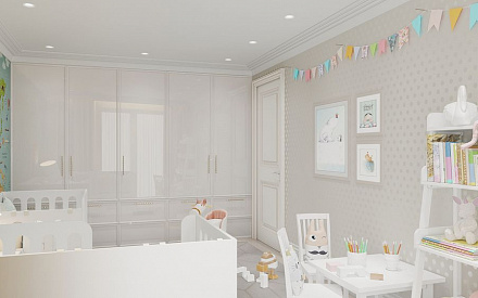 Дизайн интерьера детской в доме 171 кв.м в стиле современная классика26