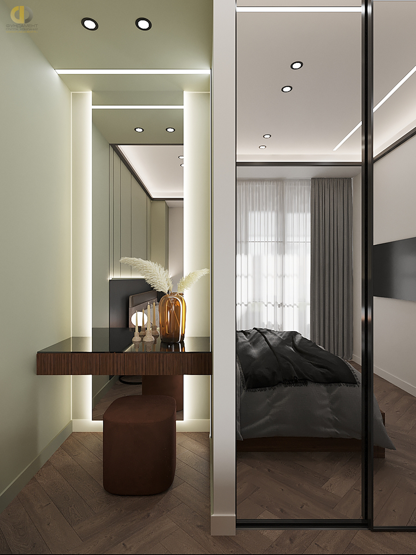 Дизайн спальни в стиле cовременном – фото 22