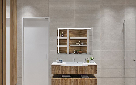 Дизайн интерьера ванной в трёхкомнатной квартире 135 кв.м в современном стиле1