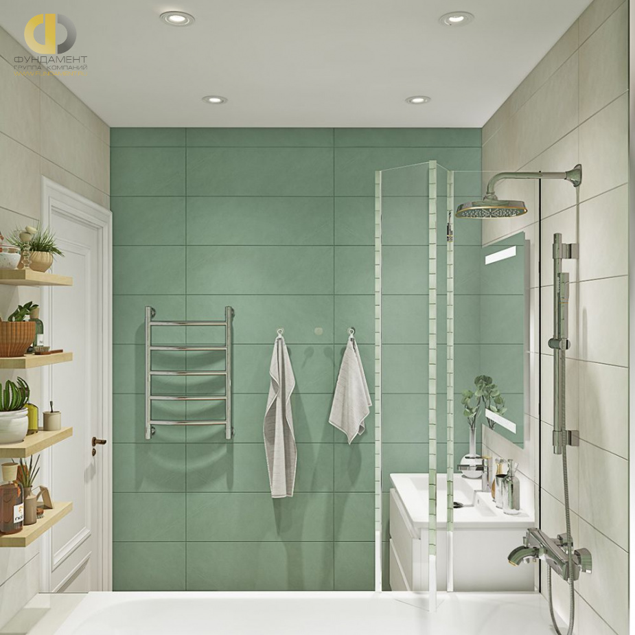 Дизайн интерьера ванной в трёхкомнатной квартире 80 кв.м в стиле неоклассика4