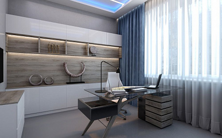 Дизайн кабинета в cовременном стиле