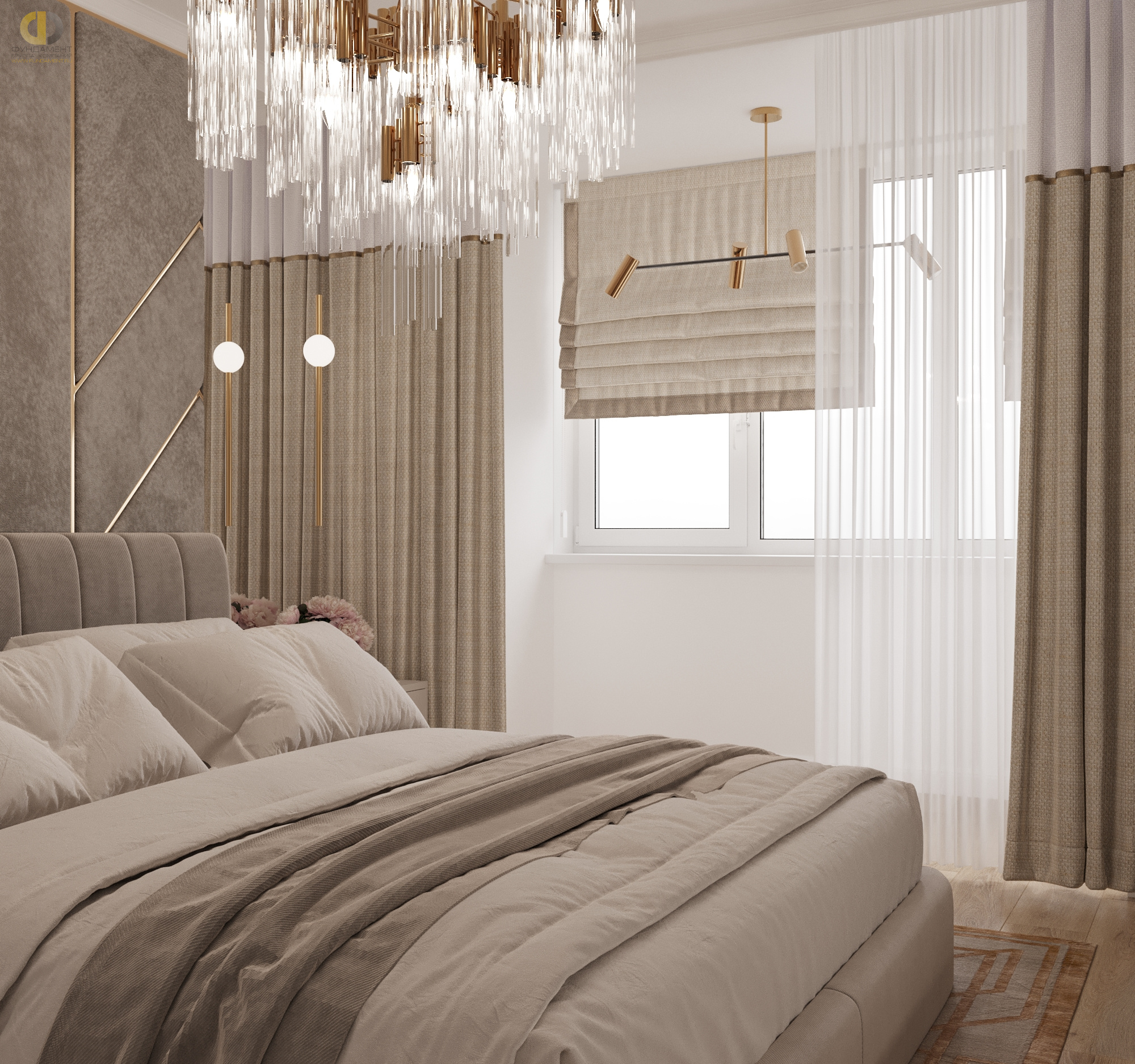 Дизайн спальни в стиле cовременном – фото 63