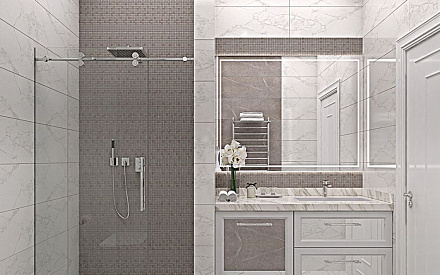 Дизайн интерьера ванной в двухкомнатной квартире 62 кв.м в стиле неоклассика17