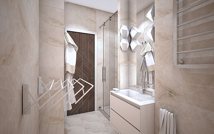 Дизайн интерьера ванной в четырёхкомнатной квартире 115 кв.м в современном стиле24