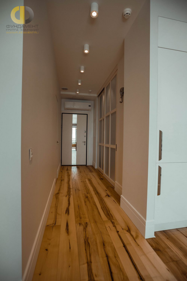 Дизайн интерьера коридора в однокомнатной квартире 55 кв.м в стиле лофт8