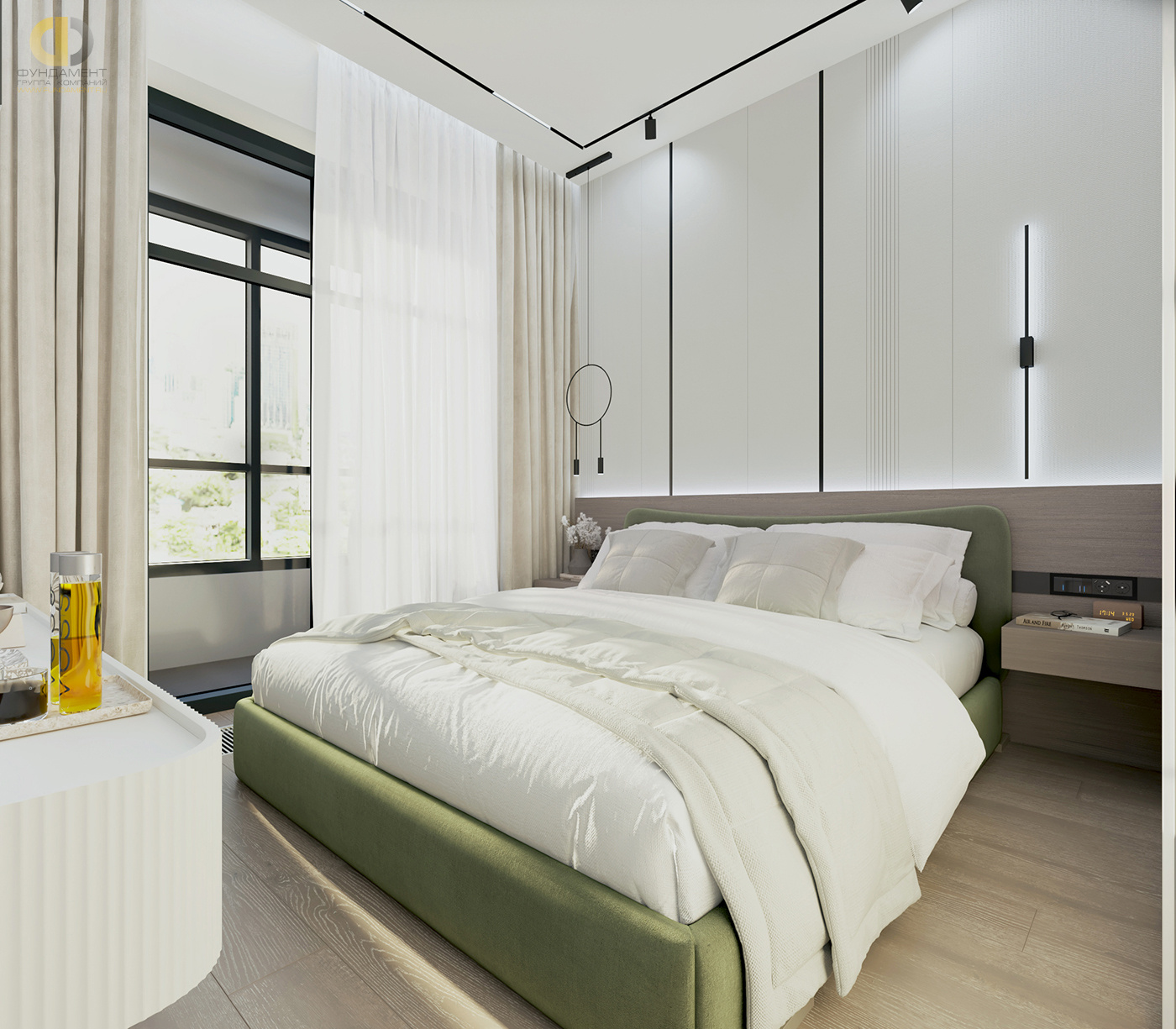 Дизайн спальни в стиле cовременном – фото 34