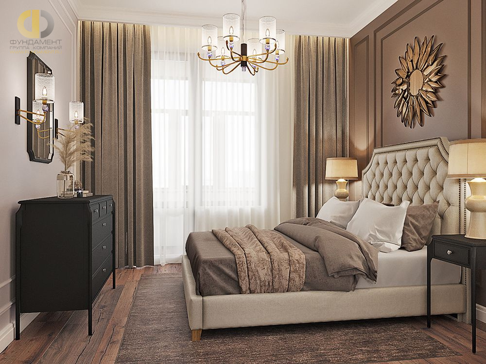 Спальня в стиле дизайна современный по адресу г. Москва, проезд Серебрякова, дом 11к. 2, 2021 года