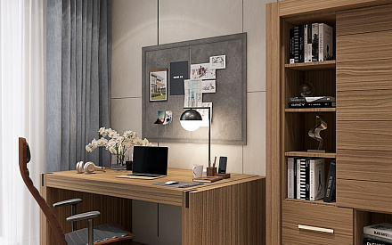 Дизайн интерьера кабинета в трёхкомнатной квартире 135 кв.м в современном стиле19