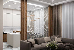 Дизайн интерьера двухкомнатной квартиры 68 кв.м в стиле неоклассика