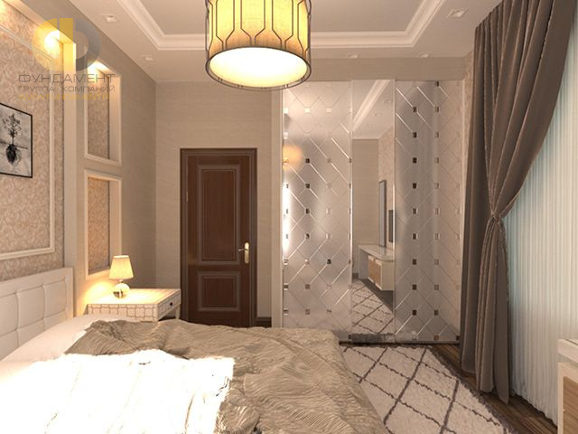 Спальня в стиле дизайна английский по адресу г. Анапа, ул. Шевченко, д. 25, 2017 года