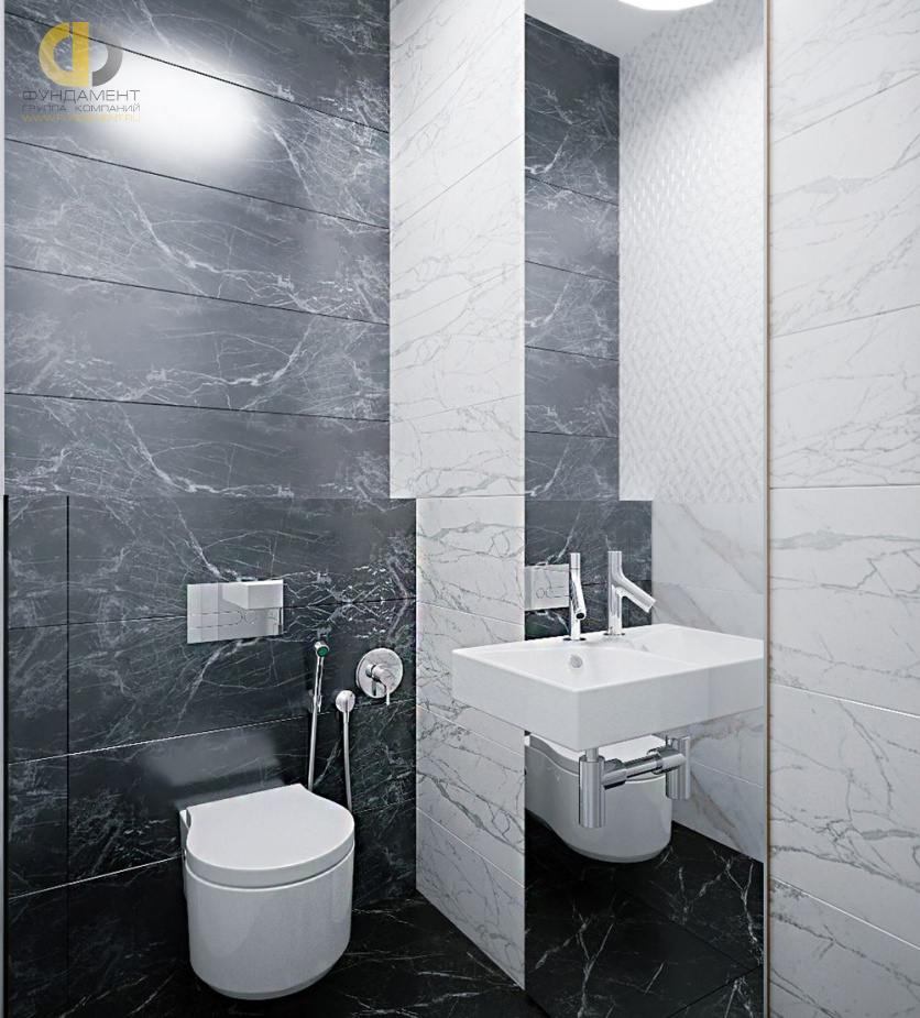 Дизайн интерьера ванной в 3х-комнатной квартире 70 кв.м в современном стиле5