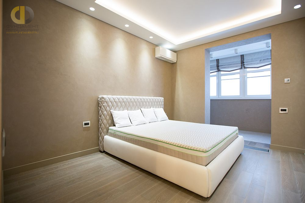 Фото ремонта спальни в трехкомнатной квартире 144 кв. м в современном стиле