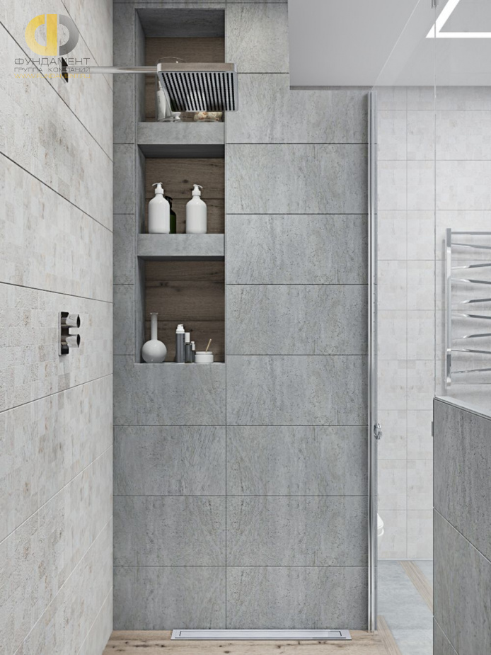 Дизайн интерьера ванной в трёхкомнатной квартире 101 кв.м в современном стиле10