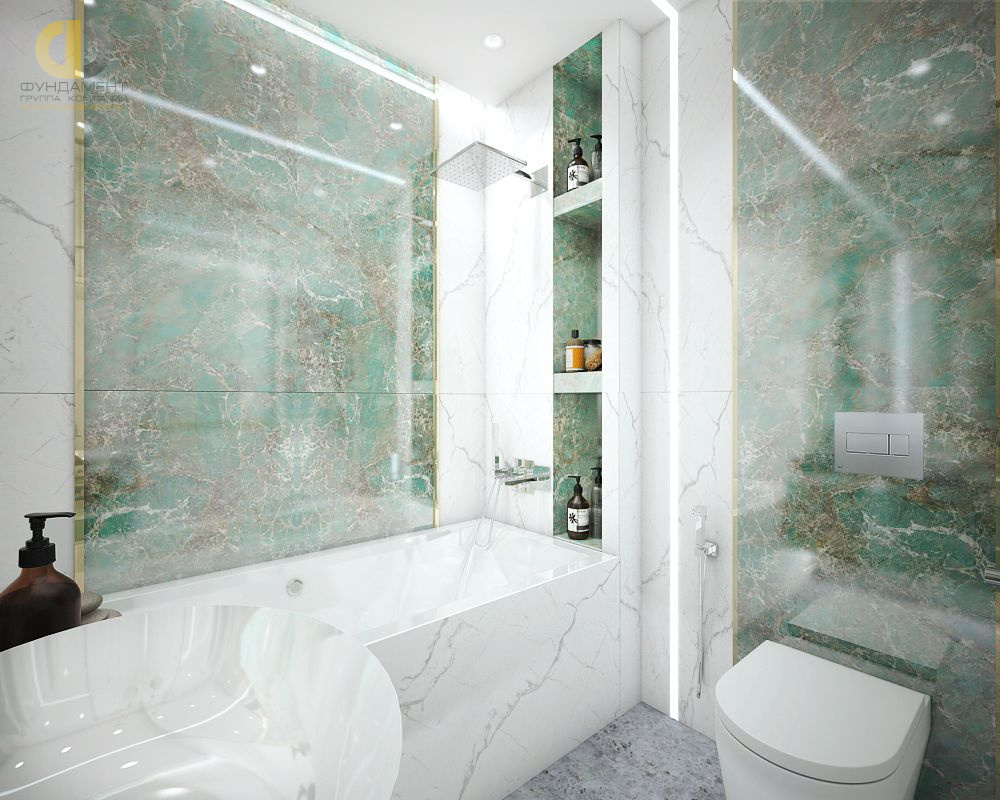 Дизайн интерьера ванной в двухкомнатной квартире 67 кв. м. в современном стиле3