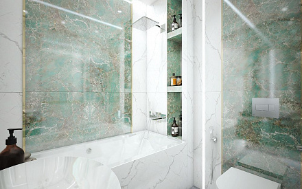Дизайн интерьера ванной в двухкомнатной квартире 67 кв. м. в современном стиле3