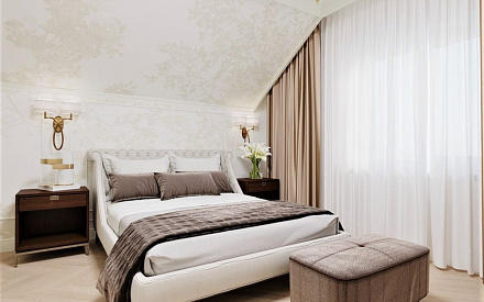 Дизайн интерьера спальни в доме 386 кв.м в классическом стиле36