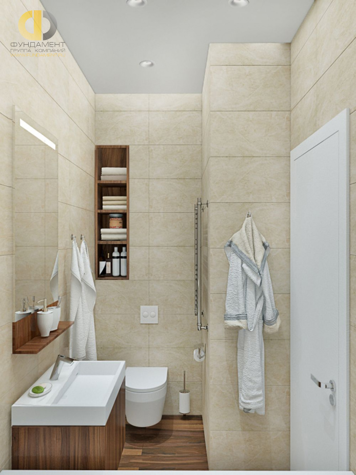 Дизайн интерьера ванной в семикомнатной квартире 153 кв.м в современном стиле34