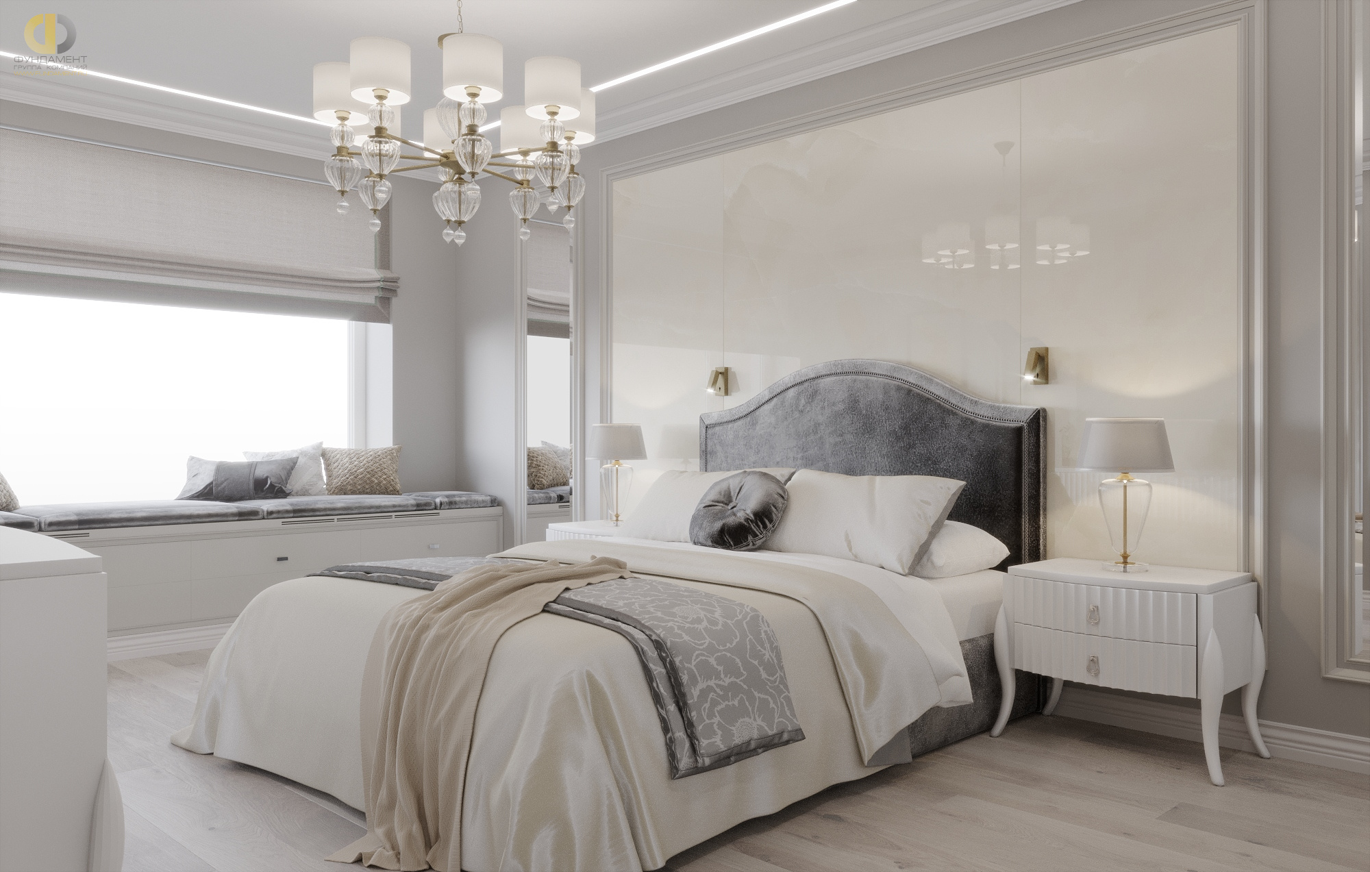 Дизайн спальни в стиле арт-деко – фото 264