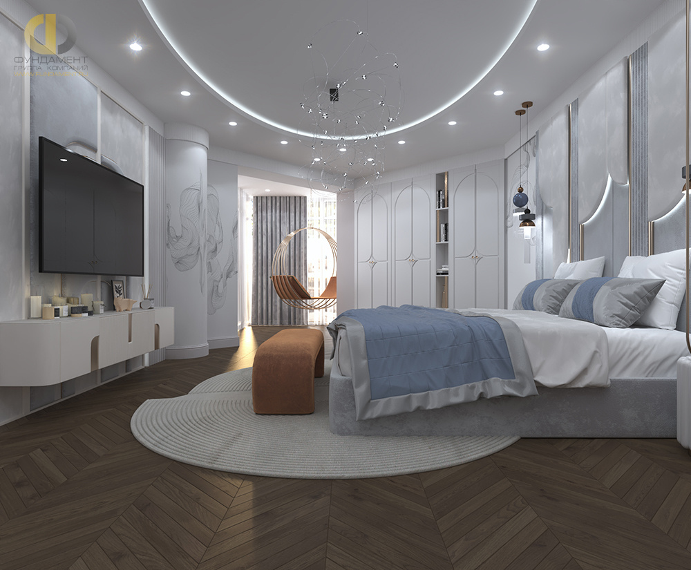 Дизайн спальни в стиле арт-деко – фото 30