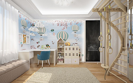 Дизайн интерьера детской в трёхкомнатной квартире 95 кв.м в современном стиле8