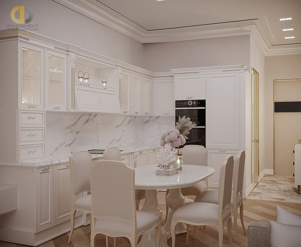 Кухня в стиле дизайна современный по адресу г. Москва, ул. Новослободская вл. , д. 24, 2019 года